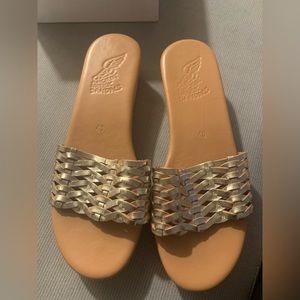Ancient Greek Sandals Open Woven Clog